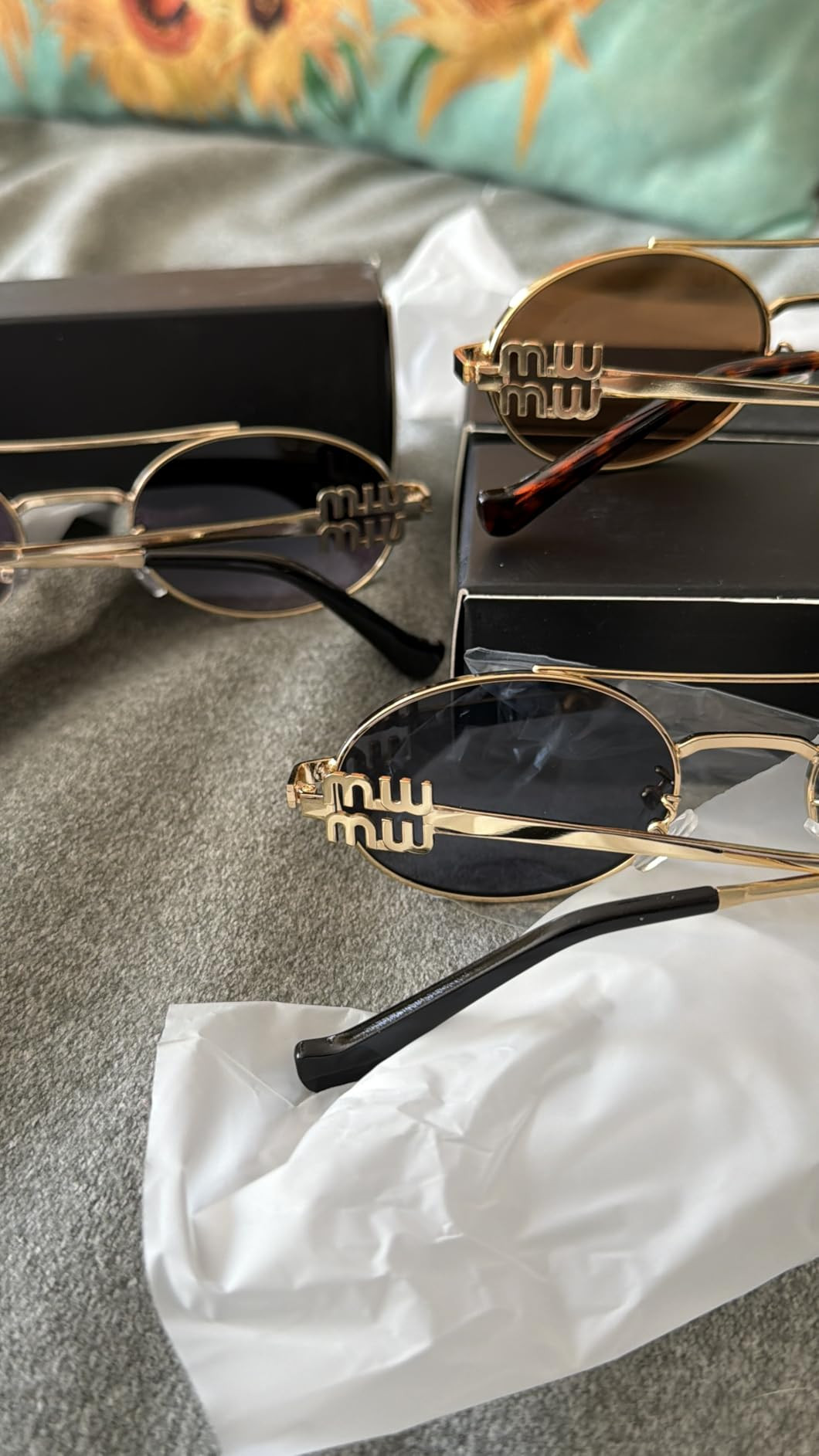 Rmerom Retro Oval 90s Metal Sunglasses for Women, 2026 Trendy Chic Narrow Gold Sun Glasses Fashio... | Amazon (US)