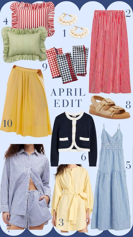 My favorites of the month! Lots of good spring and summer finds + a couple home decor items!

// spring workwear, summer linen outfit, summer sundresses, affordable sandals, long skirts and dresses, table linens, striped ruffle pillow

#LTKSeasonal #LTKworkwear #LTKfindsunder100