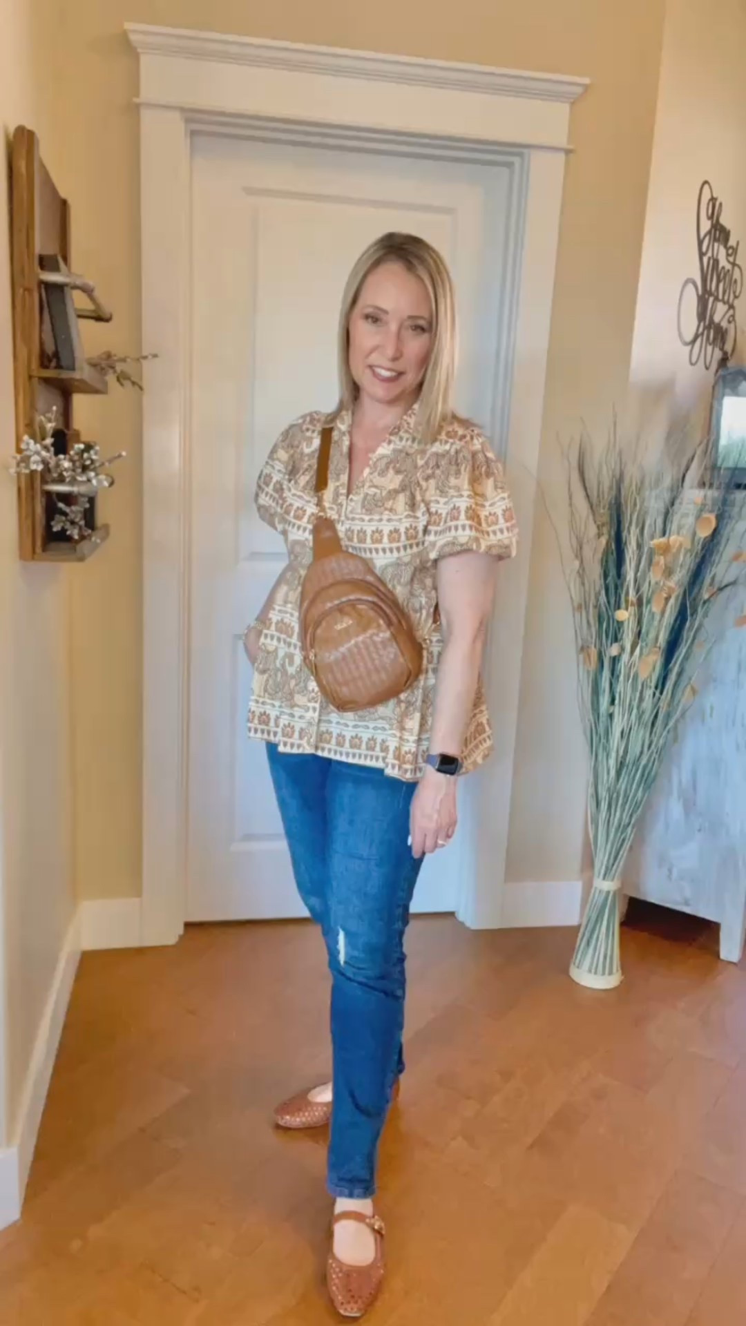 Spring OOTD ☀️ 
Always loving pretty blouses, cute shoes, and that perfect lightweight spring jacket! 🎯 
This @target jacket is amazingly soft and stretchy. I love the drawstring waist that gives it a flattering style! 
Jacket also comes in navy blue which I just ordered as well. 


#targetstyle #targetfinds #springjacket #springstyle #targetfashion #lightweightjacket #springootd #over40fashion #stylesmitten #targetshoes #springshoes #shoetrends #trendingnow #cuteshoes #travelstyle #traveljacket #slingbag #crossbodybag 

#LTKTravel #LTKItBag #LTKFindsUnder50