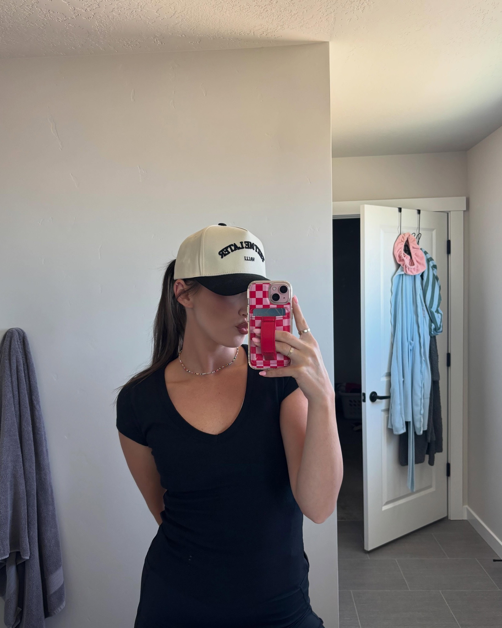 Some cozy, ribbed, v neck tees for summer. These ones are my favorite & from Amazon. Comment TOP for the link 🤍