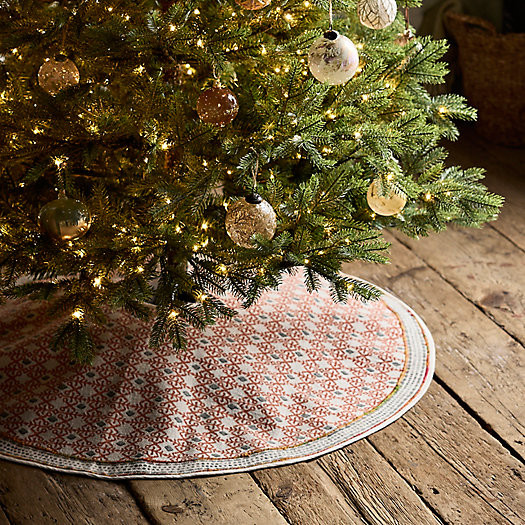 Folkloric Geo Cotton Tree Skirt | Terrain