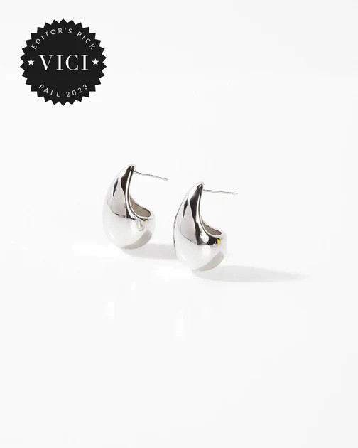 Dannie Teardrop Earrings - Silver | VICI