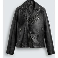 Zara - Leather Biker Jacket - Men - Black - Men | Zara US