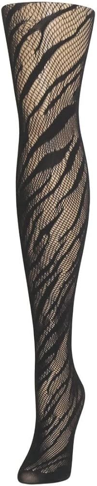 MeMoi Women's Zebra Stripes Fishnet Nylon Tights | Amazon (US)