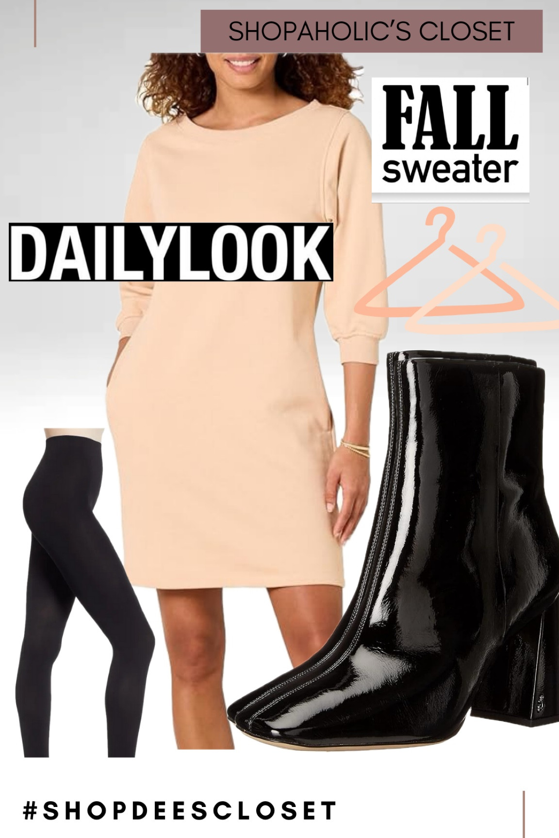 Throwback to earlier in the week when I wore a sweatshirt dress for a lunch date. It can easily dressed up or down and I chose to dress it up.

The one I wore I got from Zulily many seasons ago but this one pictured is from Amazon and looks very similar. I paired with black opaque tights and patent leather Rebecca Minkoff boots I bought on consignment.

#shopdeescloset #shopaholicscloset #fallpreview

#LTKWorkwear #LTKSaleAlert #LTKStyleTip