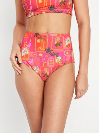 High-Waisted French-Cut Bikini Swim Bottoms | Old Navy (US)