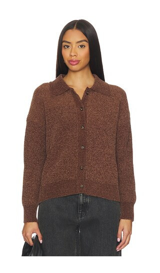 Central Park West Stella Robbie Polo in Chocolate. - size XS | Revolve Clothing (Global)