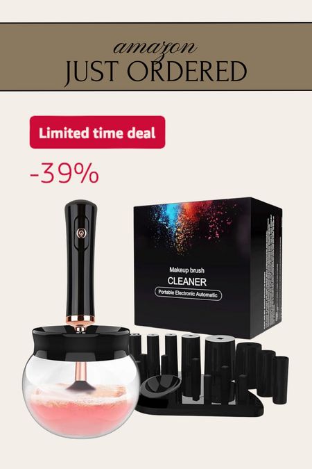 I’ve been in need of a make up brush cleaner and this one is on a limited time deal so I ordered right away! #makeup #makeupbrush #brush #makeupcleaner #brushcleaner #beauty #beautyproducts

#LTKbeauty #LTKSpringSale #LTKsalealert