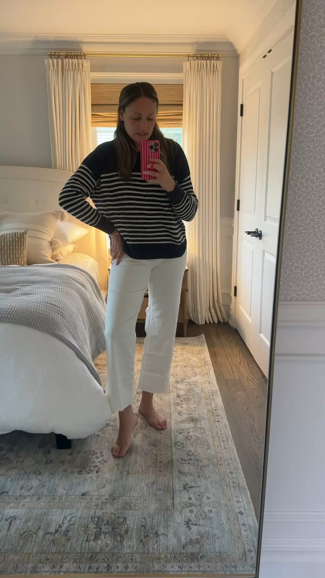 The perfect pair of white denim!! You’ll be ent to grab these while they’re on sale to have for summer because they fit like a dream and are on sale! True to size and so comfortable and flattering! Will be wearing these on repeat all season long… 

#LTKdayinmylife #LTKootd #LTKSeasonal