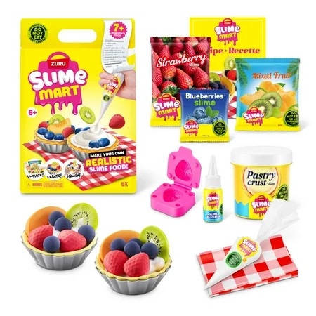 Slime Mart Small Bag Fruit Tart Pretend Play Food Themed DIY Slime Craft Toys by ZURU | Walmart (US)