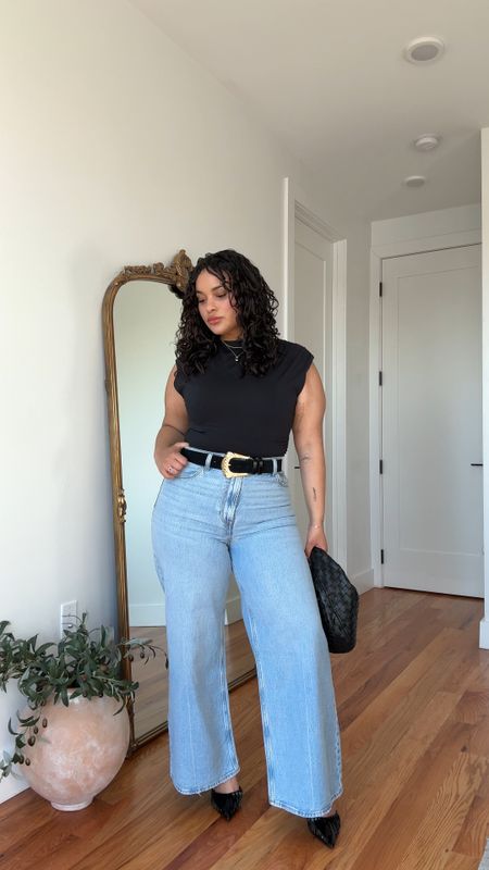 Wearing a size 32 in denim and a large on top ❤️ 

#LTKstyletip #LTKplussize