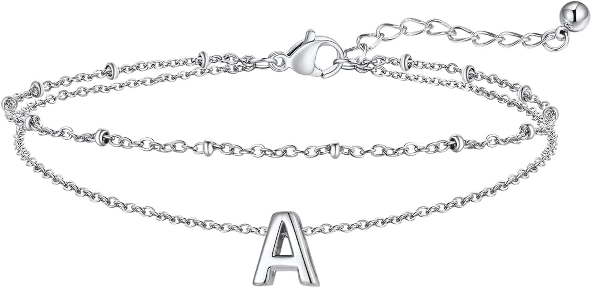 FaithHeart Initial Ankle Bracelets for Women, Waterproof 14k Gold Plated Initial Anklets Non Tarn... | Amazon (US)