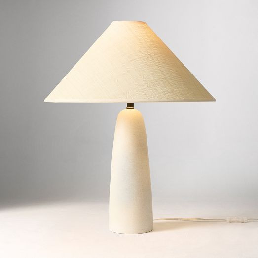 Louis Table Lamp (13"–23") - Raffia | West Elm (US)