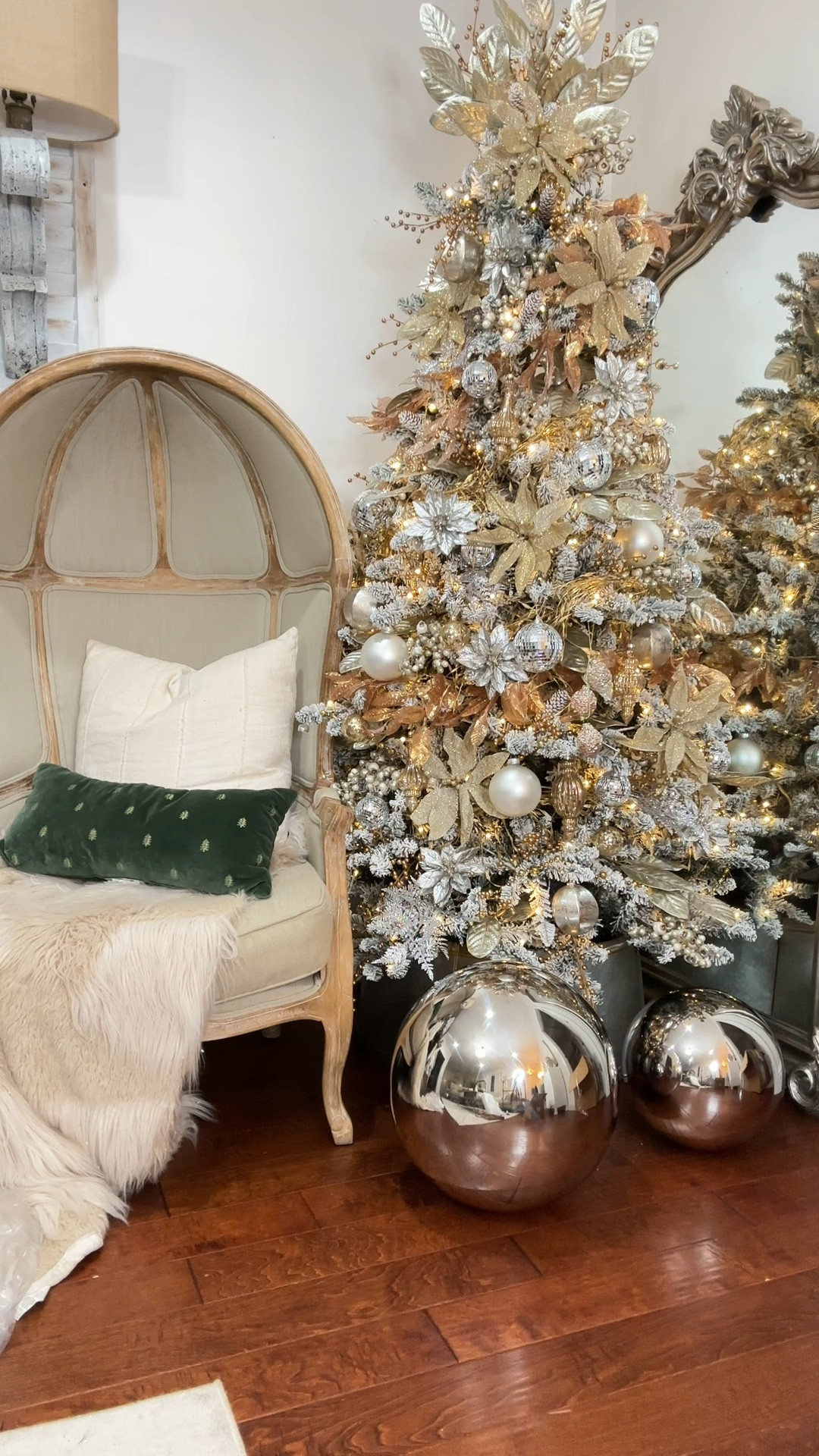 Add a little glam to your holiday decor. ✨
I love my silver and gold theme I do every year in the living room and these silver orbs are the perfect addition. 


You can also shop this look directly from my LTK shopping page here.

#christmasdecor #christmasdecorations #christmastree #christmastime #christmasaesthetic #holidaydecor #holidayseason #holidaydecorating 


#LTKSeasonal #LTKHome #LTKHoliday