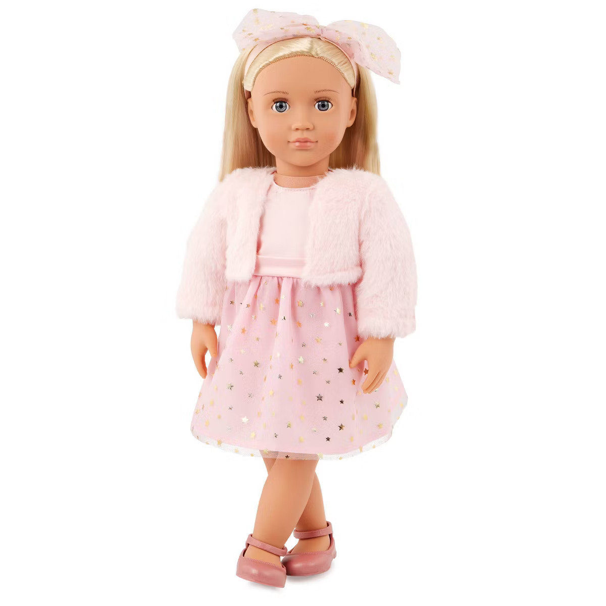 Our Generation Miranda 18" Fashion Doll in Pink Dress Outfit: Blonde Hair, Blue Eyes, Plastic & P... | Target