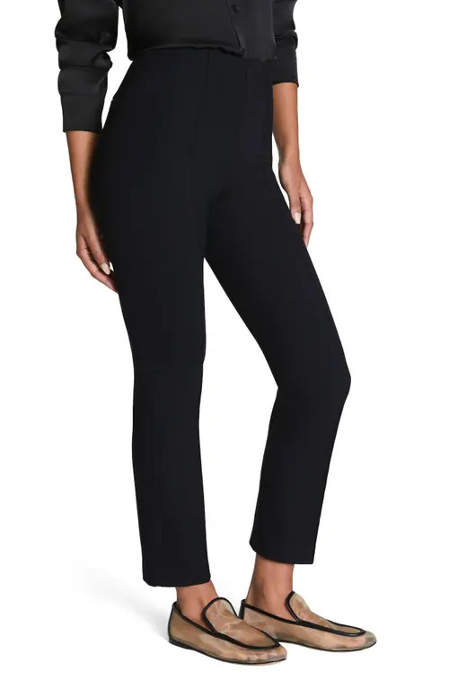 SPANX® SPANXsupersmooth™ PerfectFit Ponte Ankle Slim Pants in Classic Black at Nordstrom, Size 1X | Nordstrom