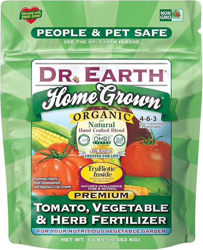 Dr. Earth 73416 1 lb 4-6-3 MINIS Home Grown Tomato, Vegetable and Herb Fertilizer | Amazon (US)