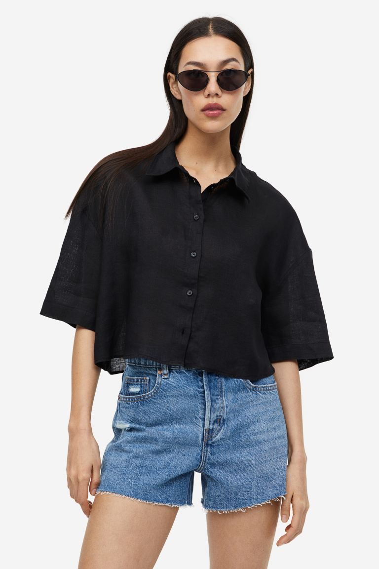 Oversized Linen Shirt | H&M (US + CA)