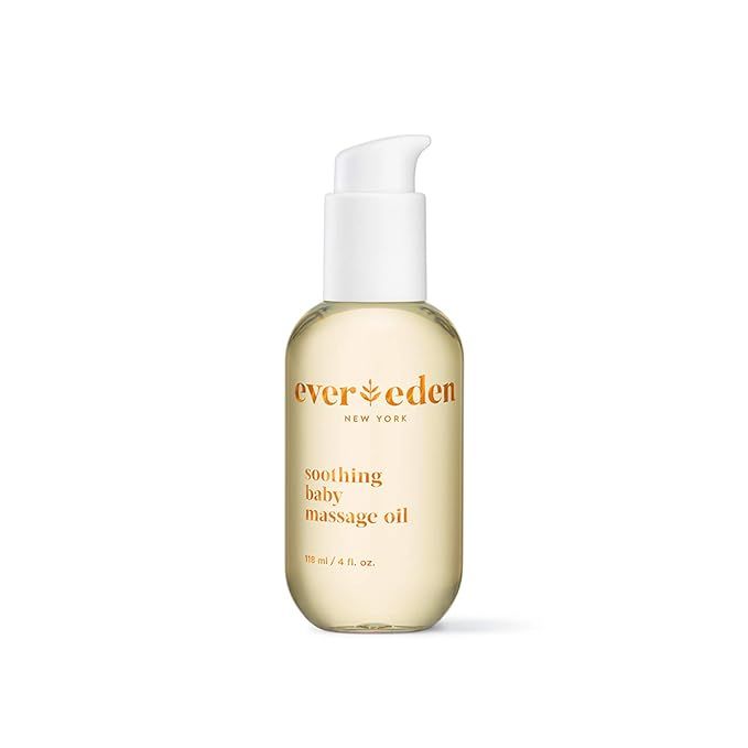 Evereden Soothing Baby Massage Oil, 4 fl oz. | Clean and Unscented Baby Care | All Natural and Pl... | Amazon (US)