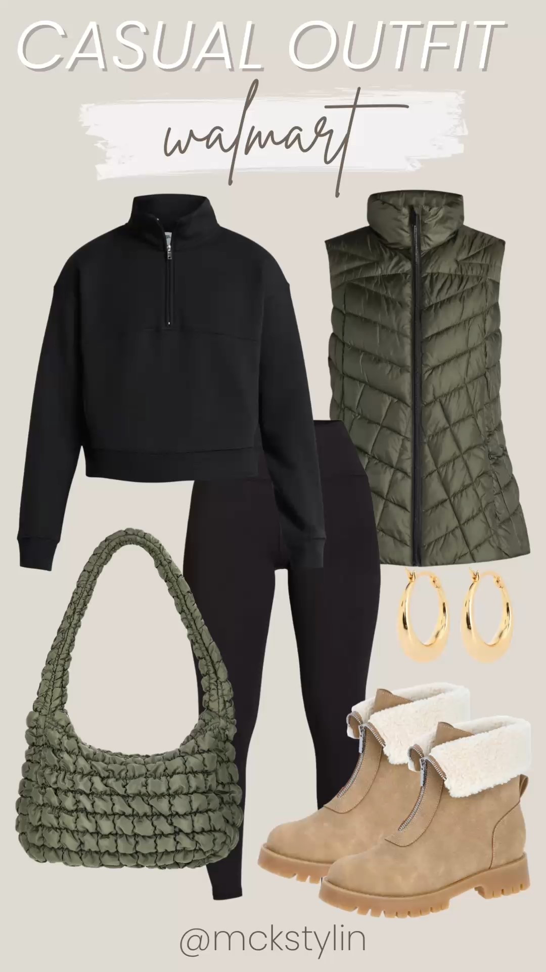 The cutest casual outfit from Walmart. The puffer vest is on deal for $14.99!!!! 

#LTKSaleAlert #LTKootd