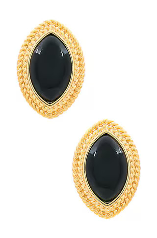 Heaven Mayhem Noir Earrings in Gold & Black from Revolve.com | Revolve Clothing (Global)