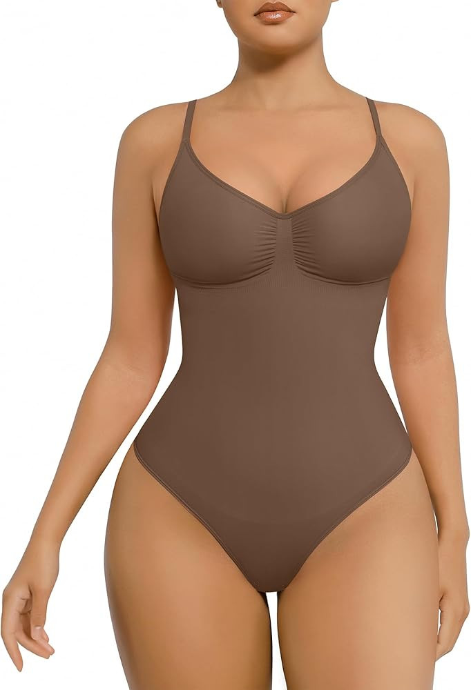 FeelinGirl Shapewear Bodysuit for Women Tummy Control Seamless Sculpting Snatched Waist Body Suit... | Amazon (US)