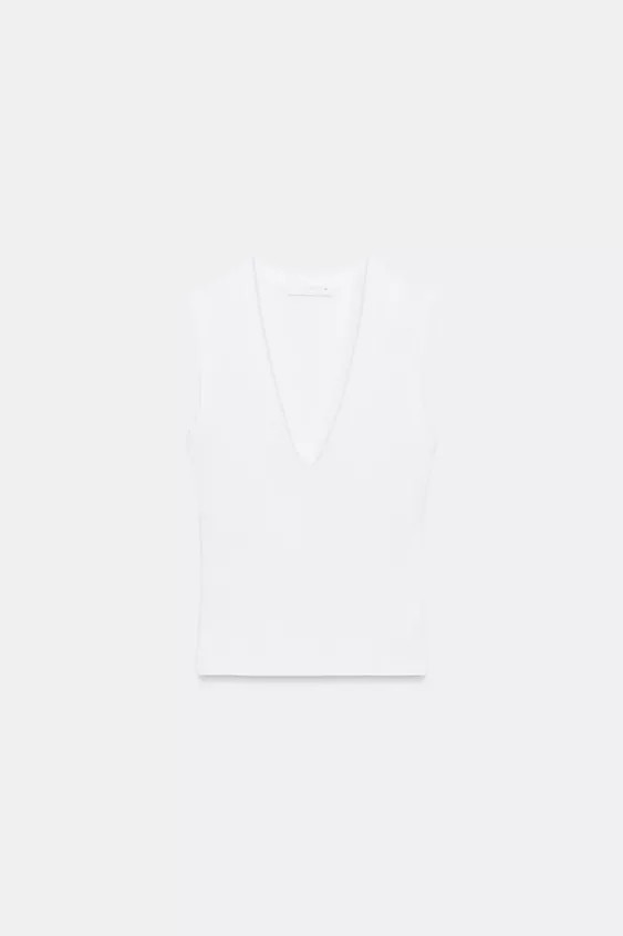 ÄRMELLOSES T-SHIRT | Zara US