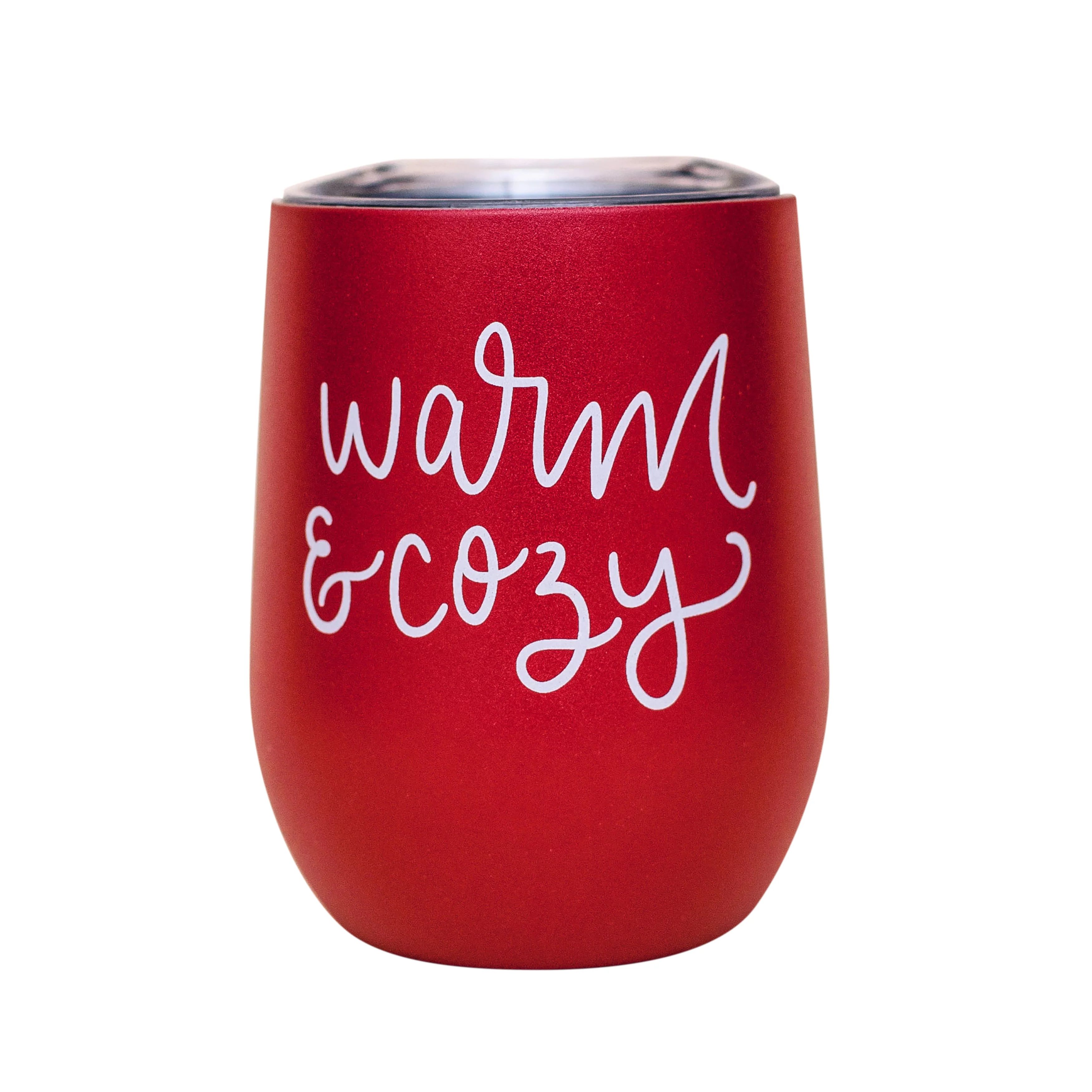 Warm and Cozy Metal Wine Tumbler | Sweet Water Decor, LLC