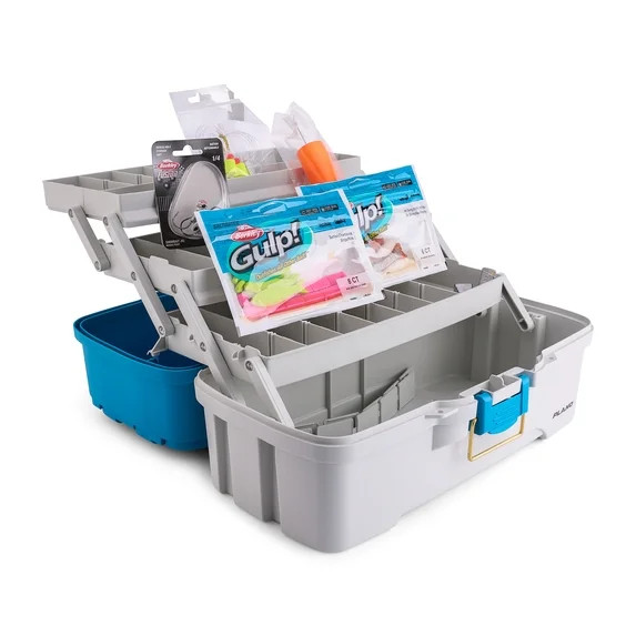 Plano 3-Tray Tackle Box with Berkley Saltwater Bait Kit | Walmart (US)