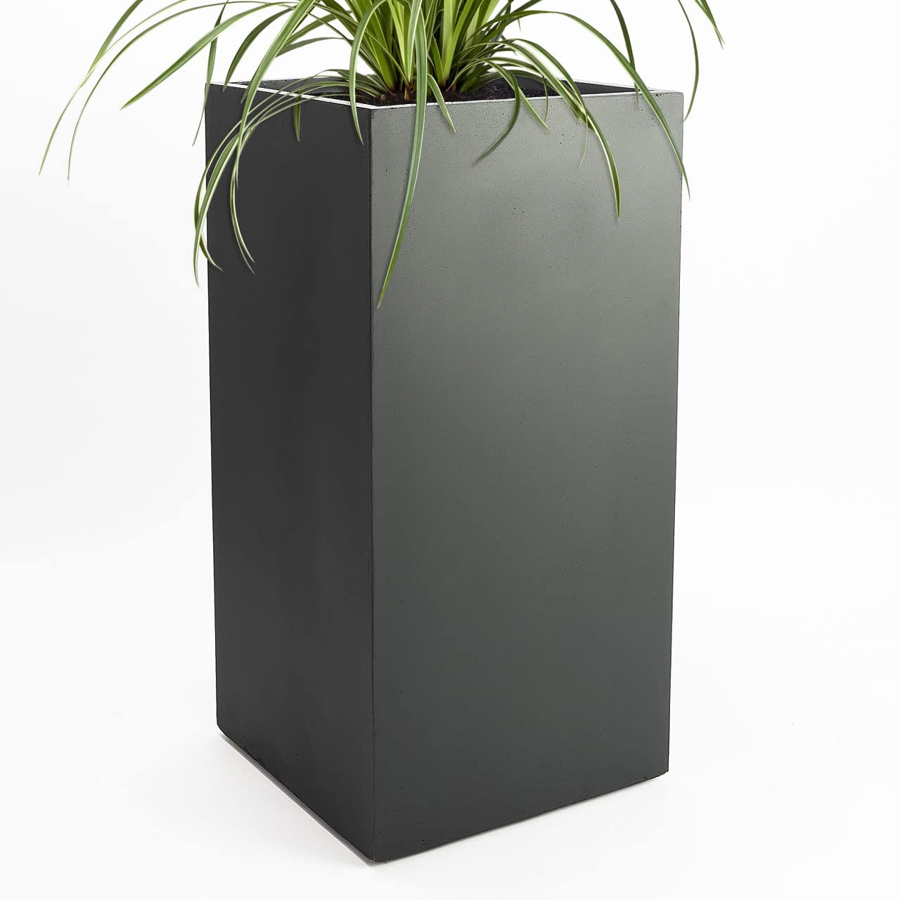 Pflanzwerk® Pflanzkübel Tower Anthrazit 50x23x23cm *Frostbeständiger Blumenkübel* *UV-Schutz*... | Amazon (DE)
