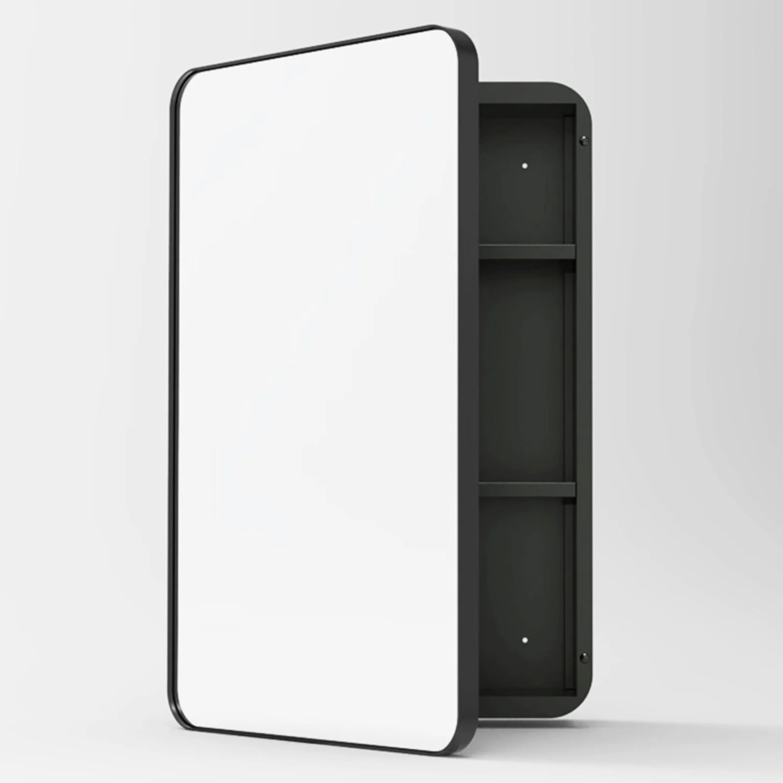 Medicine Cabinet with Mirror, Recessed or Surface Mount Cabinet with Adjustable Shelves（No assembly） | Wayfair North America