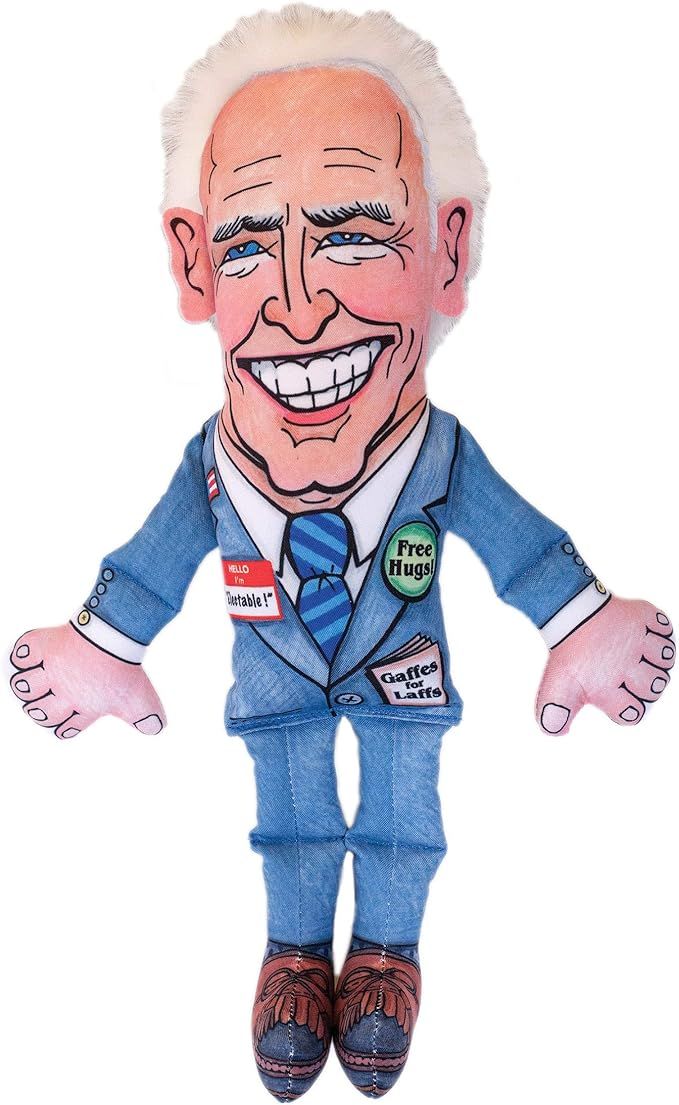 FUZZU Joe Biden Political Parody Dog Chew Toy with Squeaker - Durable Quality with Plush Accents,... | Amazon (US)