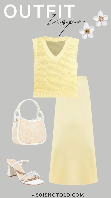 Womens outfit idea for Spring | Yellow for Spring | cute Summer handbag | Church outfit 

#LTKSeasonal #LTKshoecrush #LTKworkwear