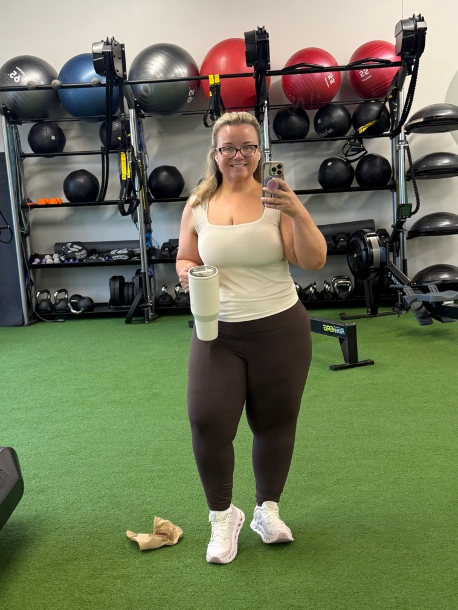 Neutral matching sets and chocolate brown leggings just do something for me every single time. This Aerie tank is one of those basics that actually feels worth buying because it’s soft, flattering, supportive enough to wear on its own, and easy to throw on for workouts, errands, or a casual summer day. The leggings have that held-in feel without feeling stiff and the color is so good in person.

I’m 5’3 with a 36DDD bust, 32” waist, and 49” hips wearing:
Top: Large
Leggings: XL

Short girl friendly, curve friendly, and genuinely comfortable. The kind of outfit that makes you feel put together even on low motivation days.

#aeriereal #aerie #aeriestyle #aerieleggings #aeriepartner #curvyfashion #midsizestyle #midsizefashion #curvystyle #curvygirl #size12style #size14style #petitefashion #petitecurvy #athleisurestyle #gymstyle #everydaystyle #confidenceinprogress #fitnessjourney #weightlossjourney #strongnotskinny #momstyle #casualstyle #ltkfitness #ltkcurves #ltkstyle #ltkunder50 #summerstyle #comfystyle #aeriereal @Aerie

#LTKfitnessgoals #LTKdayinmylife #LTKActive