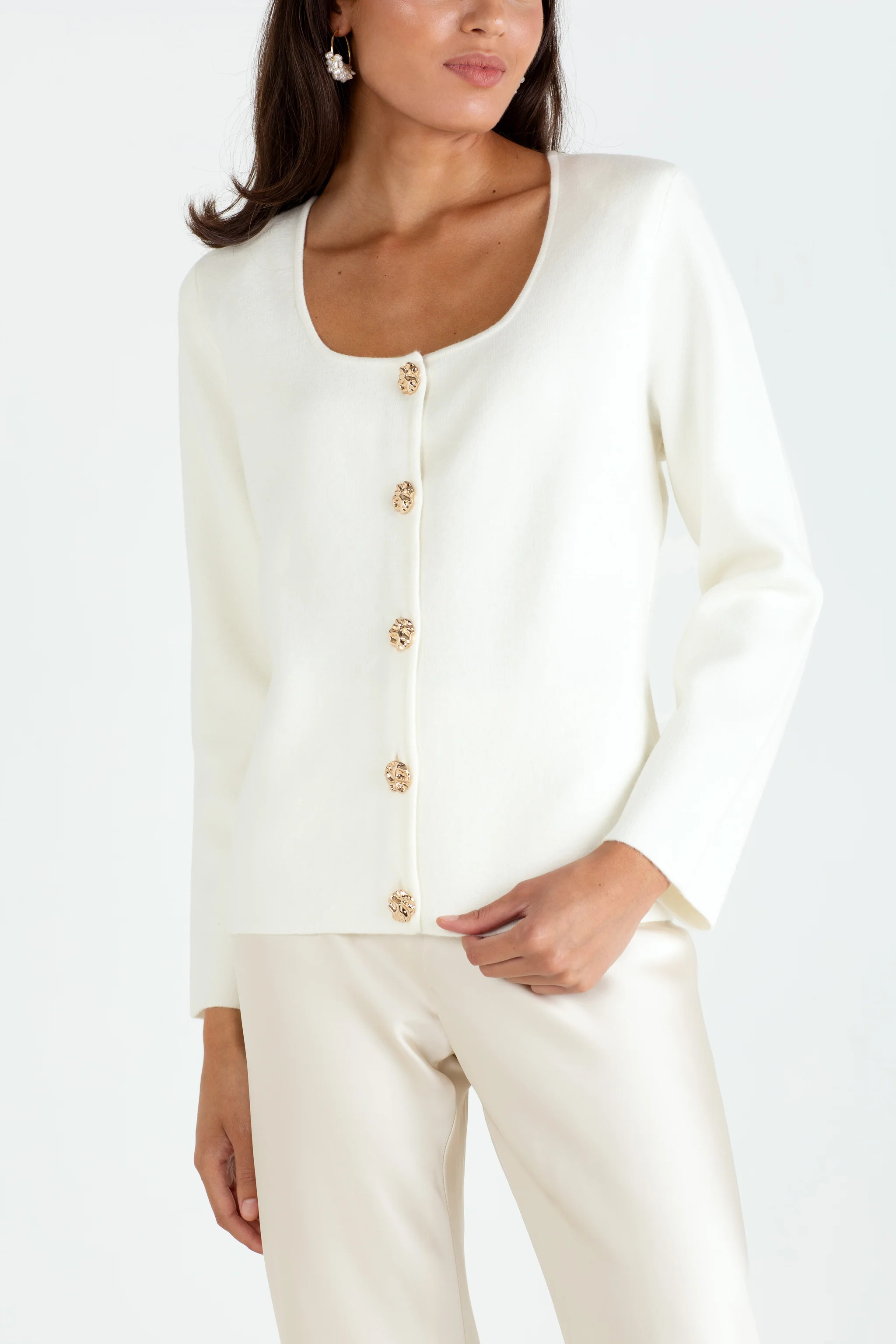 The Claire | Blazer Cardigan Cream | Sinead Keary