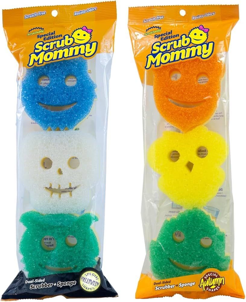 Scrub Daddy Scrub Mommy Special Edition Fall + Halloween - Scratch-Free Multipurpose Dish Sponge ... | Amazon (US)