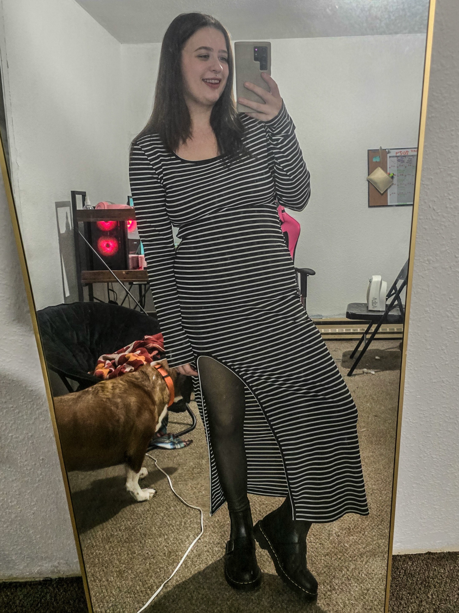 This cute cozy trendy black and white two piece set was the perfect outfit coupled with my fleece lined leggings and my Doc Martens is a perfect holiday outfit that keeps you warm all night! 

#LTKStyleTip #LTKSeasonal #LTKHoliday