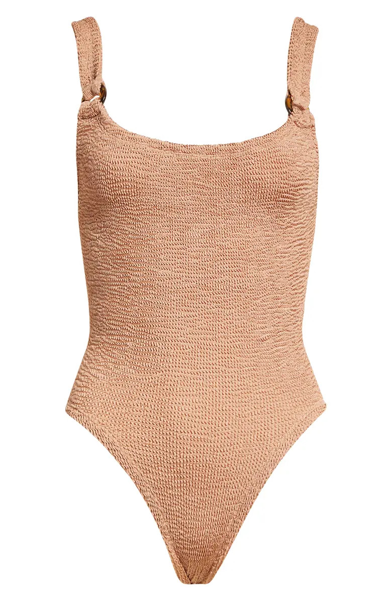 Hunza G Tortoise Strap Detail One-Piece Swimsuit | Nordstrom | Nordstrom