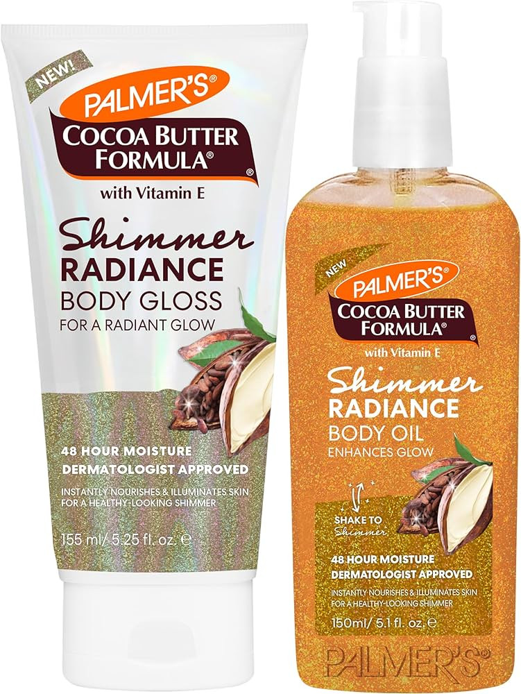 Palmer’s Cocoa Butter Formula Shimmer Radiance Duo, Body Gloss Lotion (5.25 Fl Oz) + Shimmer Bo... | Amazon (US)