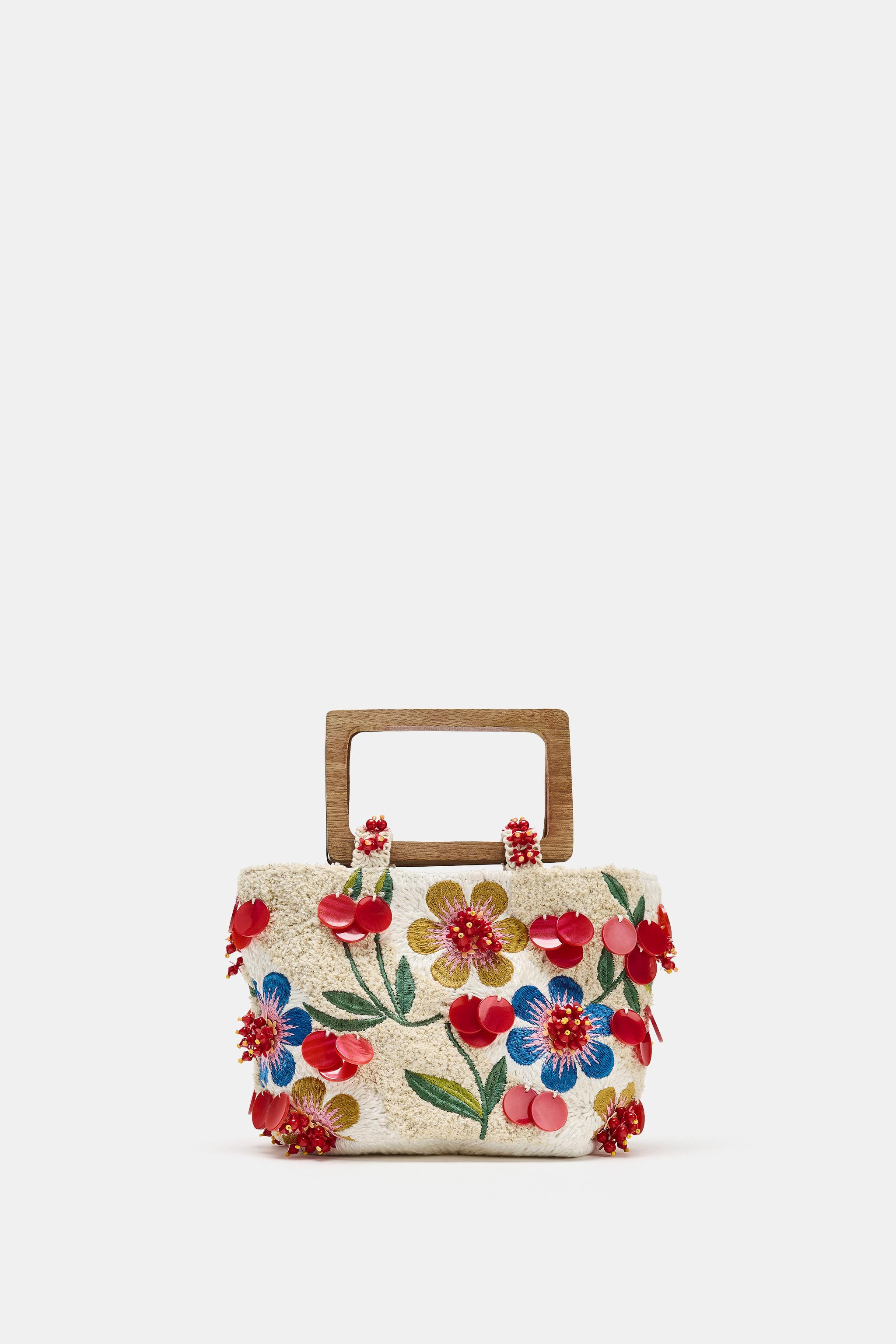 MINI EMBROIDERED HANDBAG | Zara UK