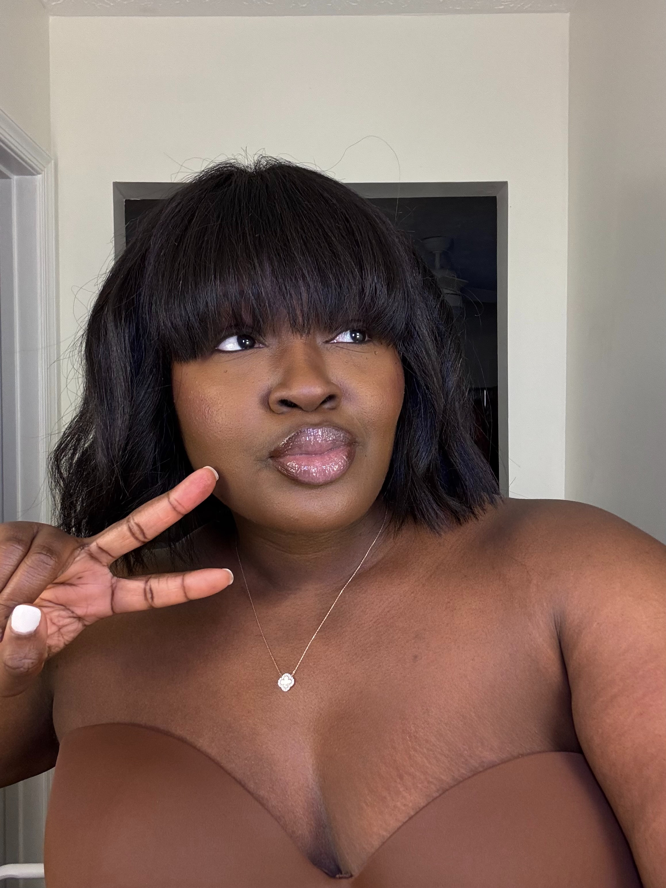 Gloss on, bra secure… suddenly the whole outfit hits different. #LTKBeauty #LTKStyle #GlossyLips #StraplessBra #EverydayEssentials #ConfidenceBoost #BeautyMeetsFashion #LTKFinds #OutfitUpgrade #ClosetStaplesThe lip gloss adds instant shine and the strapless bra stays put—no slipping, no adjusting, just confidence.  

 #LTKgrwm #LTKootd #LTKBeauty