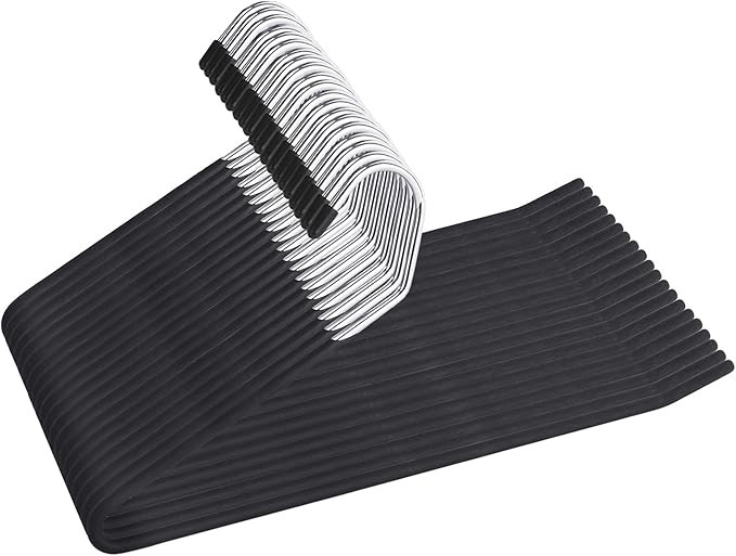 JS HANGER Non Slip Pants Hangers 20 Pack Open Ended Easy Slid Slacks Hangers, Durable Anti-Rust S... | Amazon (US)