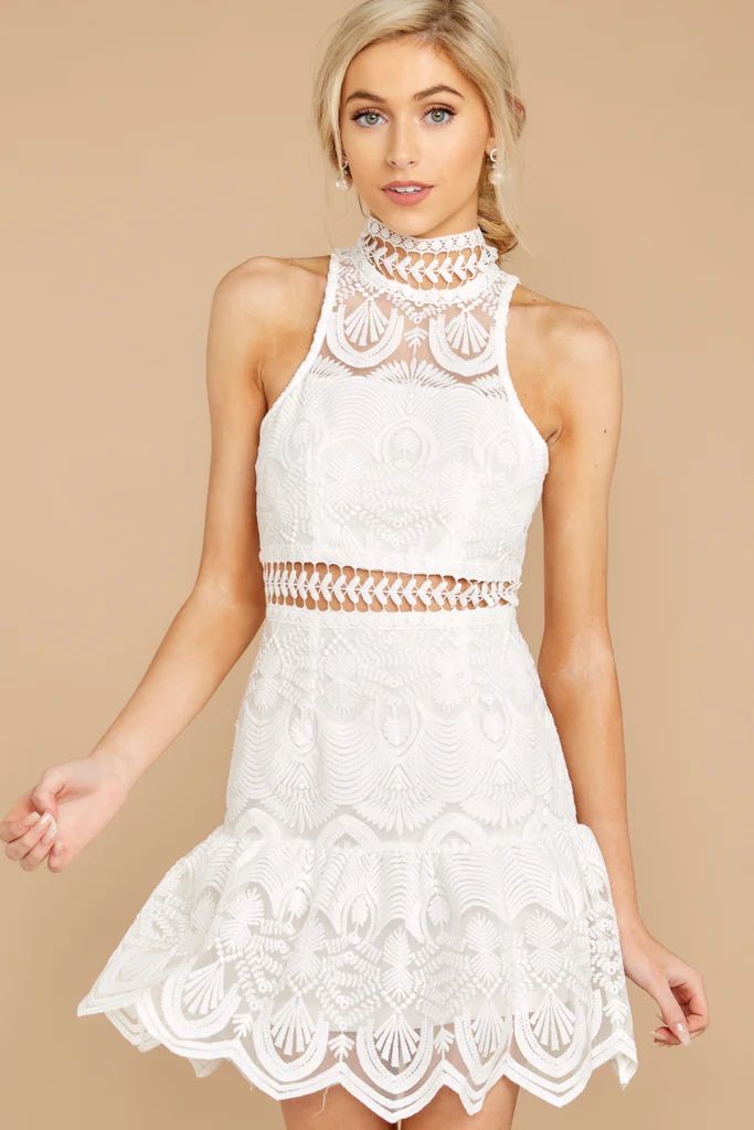 Well With My Soul White Lace Dress | Red Dress 