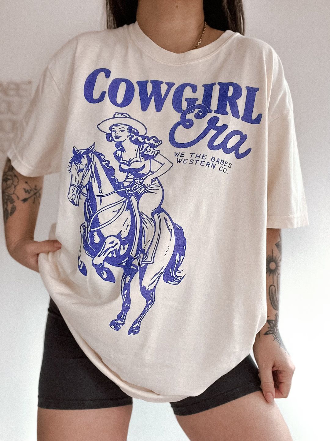 Cowgirl Era Tee, Vintage Inspired Western Aesthetic Trendy Graphic Tee - Etsy | Etsy (US)