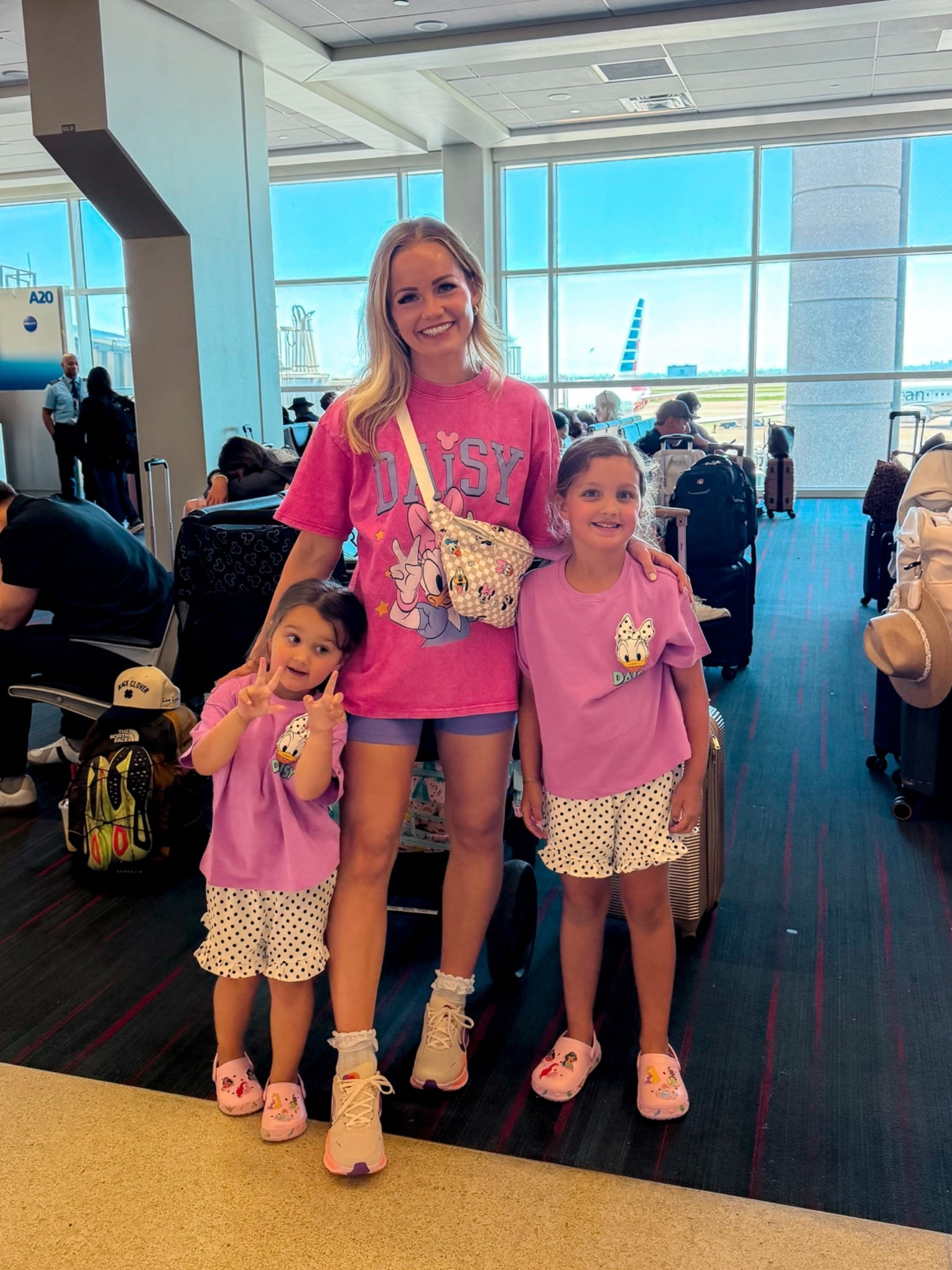 Disney travel day! Mommy and me Daisy Duck outfits

#LTKmomlife #LTKKids #LTKTravel