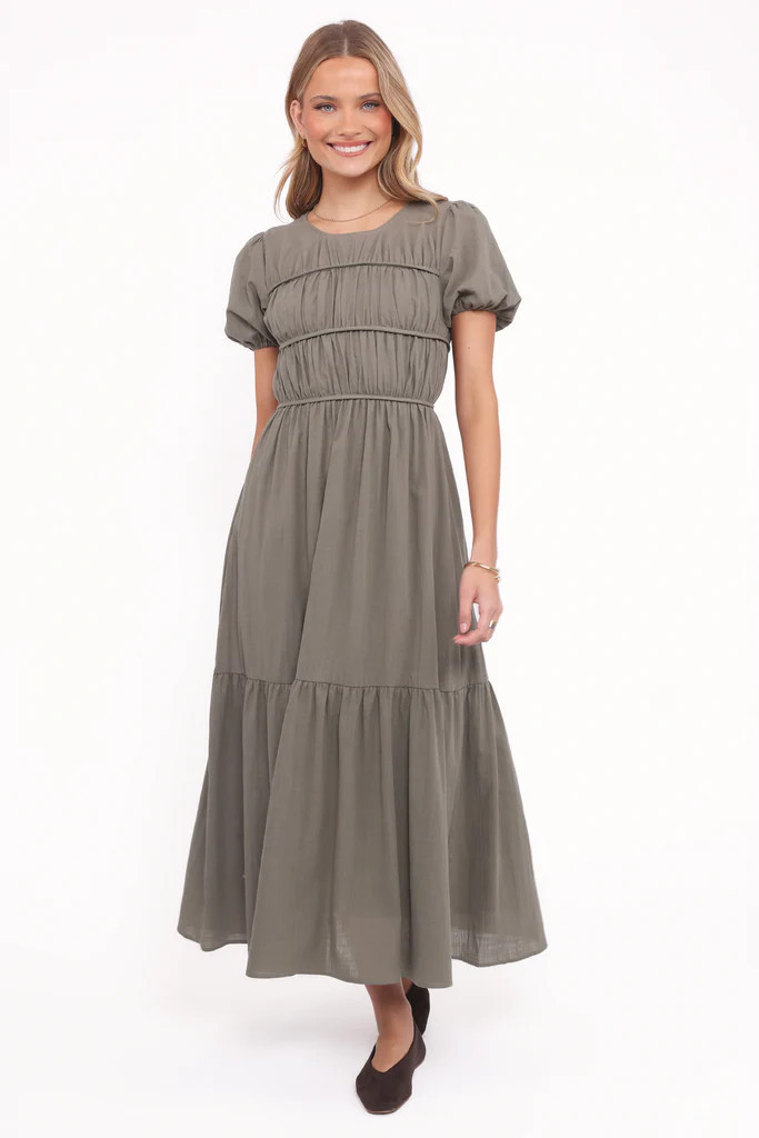 Deloria Maxi Dress - Olive | Petal & Pup (US)