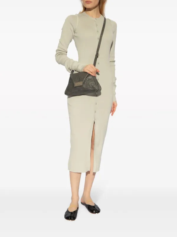 MM6 Maison Margiela Knitted Midi Dress | Neutrals | FARFETCH | Farfetch Global
