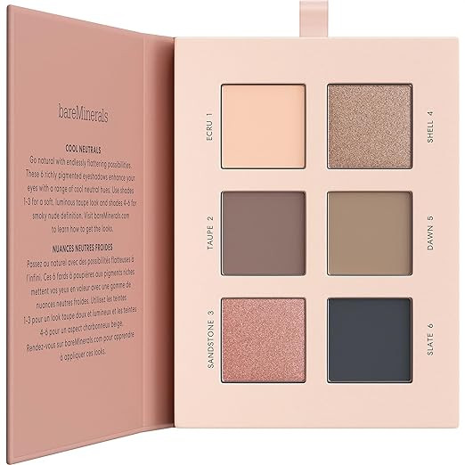 bareMinerals Mineralist Eyeshadow Palette, Six Richly Pigmented + Blendable Shades, Talc-Free Eye... | Amazon (US)