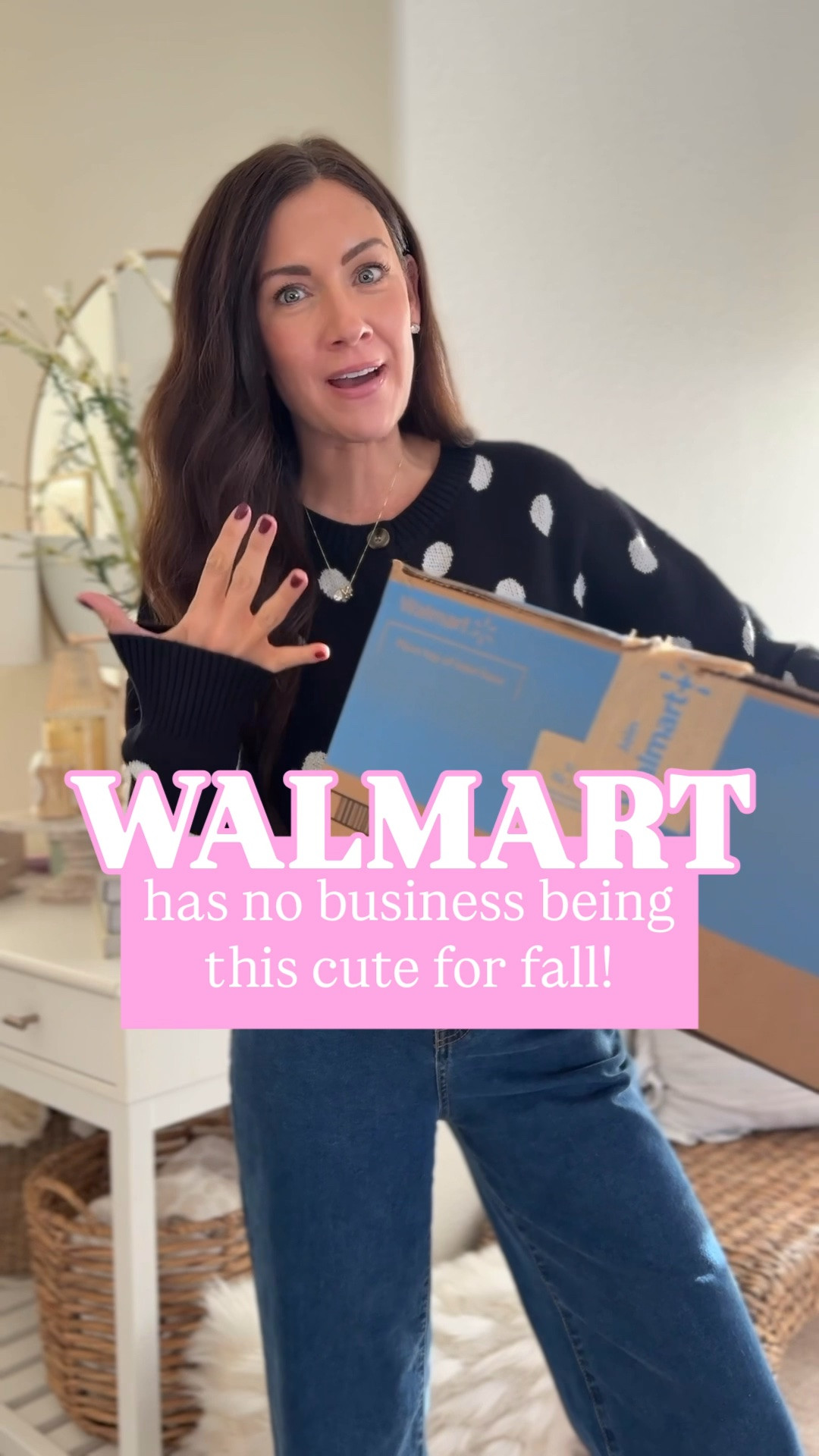 Comment HAUL to shop✨Walmart new fall arrivals I’m loving! Do not miss the special guest🐈 which fall outfit is your favorite?! 
.
.
SIZING-
Wrap sweater-medium
Jeans-run tts
Floral pullover-medium
Floral sweats-xs
Fleece pullovers-xl, could have done large
Minky zip ups-medium  
Brown scubaknit pants-xs
Blue wide leg pants-small
Pink sweater-medium
Dress-small, runs big I needed an xs
Men’s pullover-xs
Camo set-small pants + medium pullover
.
.
#walmartstyle

#LTKootd #LTKmomlife #LTKSeasonal