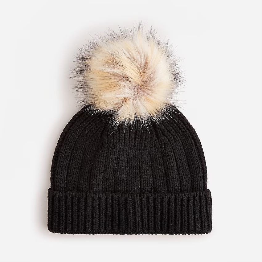 Ribbed pom-pom beanie | J.Crew US